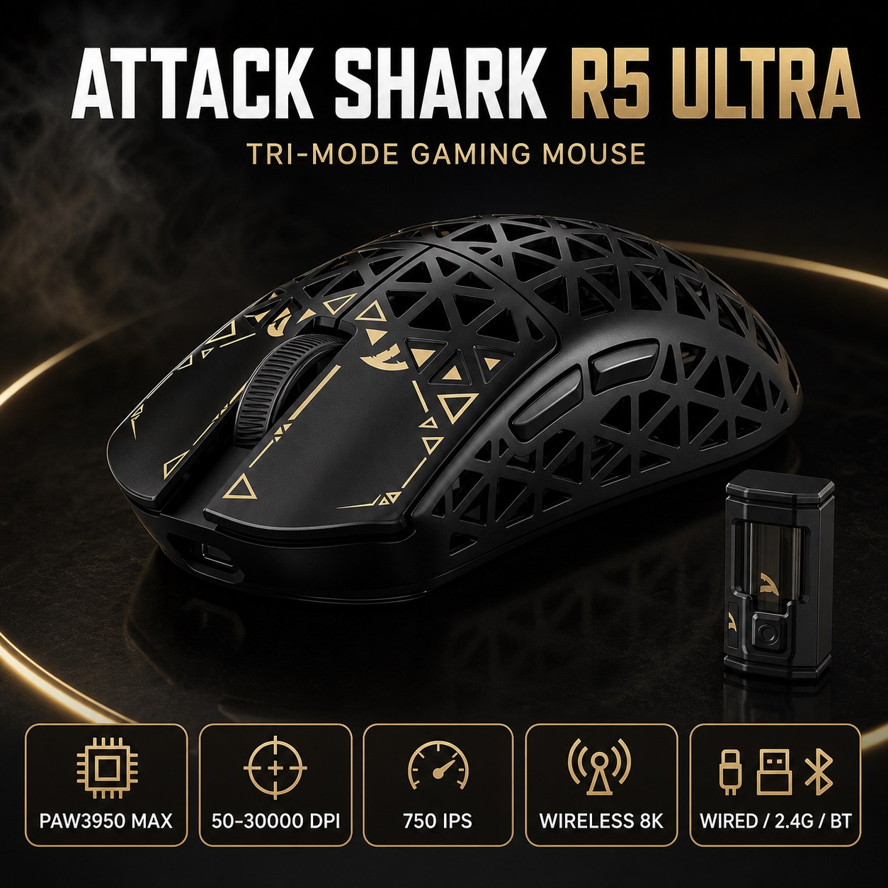 Logitech Mouse G Pro X Superlight - ATTACK SHARK R5 Ultra 무선 게이밍