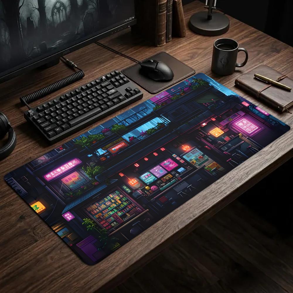 Gaming Accessories Shop - 라면 가게 디자인 마우스 패드, 책상