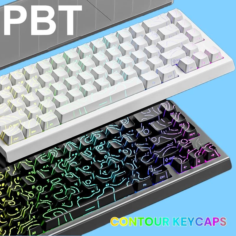 컨투어 KM98 PBT 키캡 - Attack Shark - Gaming Accessories Aesthetic 리뷰 및 가격
