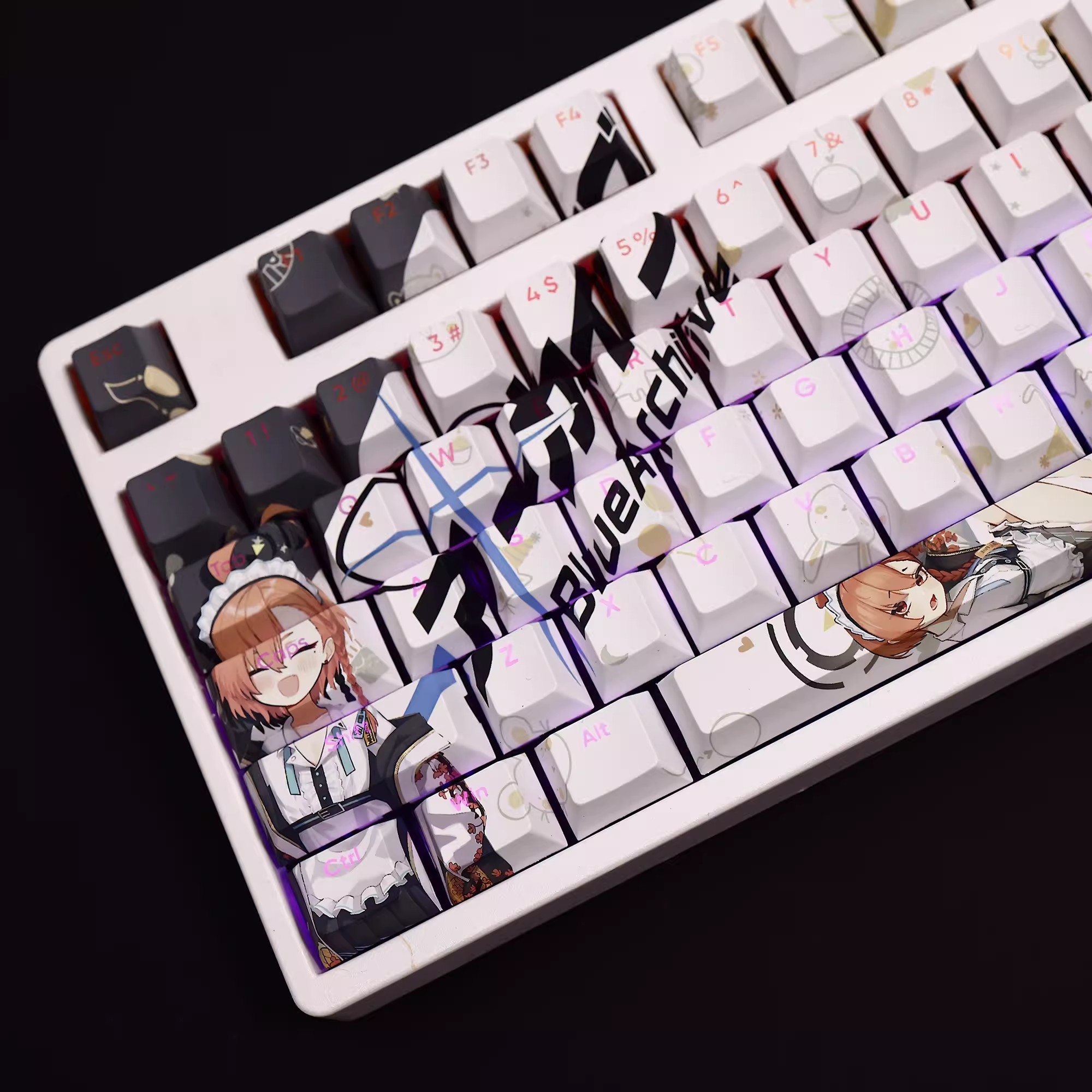 블루 아카이브 미카모 네루 키캡 PBT 백라이트 키캡, - Gaming Accessories Aesthetic 리뷰 및 가격