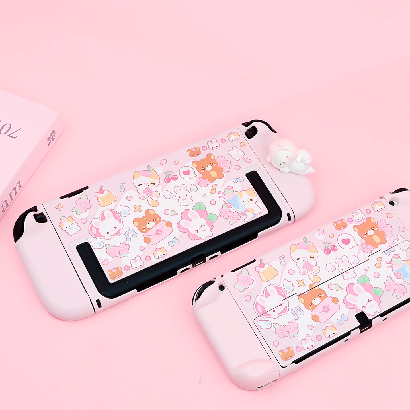스위치 Ns Oled용 보호 케이스 오리지널 벚꽃 토끼 - Gaming Accessories In China 리뷰 및 가격