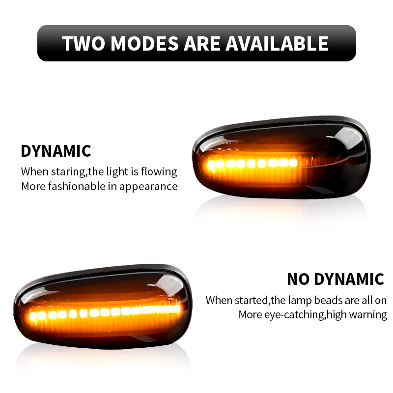 2PCS LED 다이나믹 사이드 마커 라이트 캔버스 오 - Gaming Accessories Rack 리뷰 및 가격