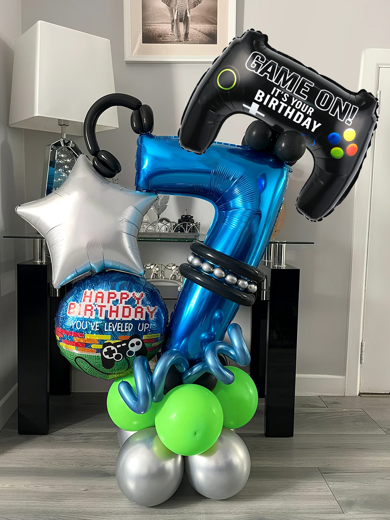 32개 게임 테마 생일 숫자 풍선 키트 게이머 풍선 게 - Gaming Accessories For Room 리뷰 및 가격