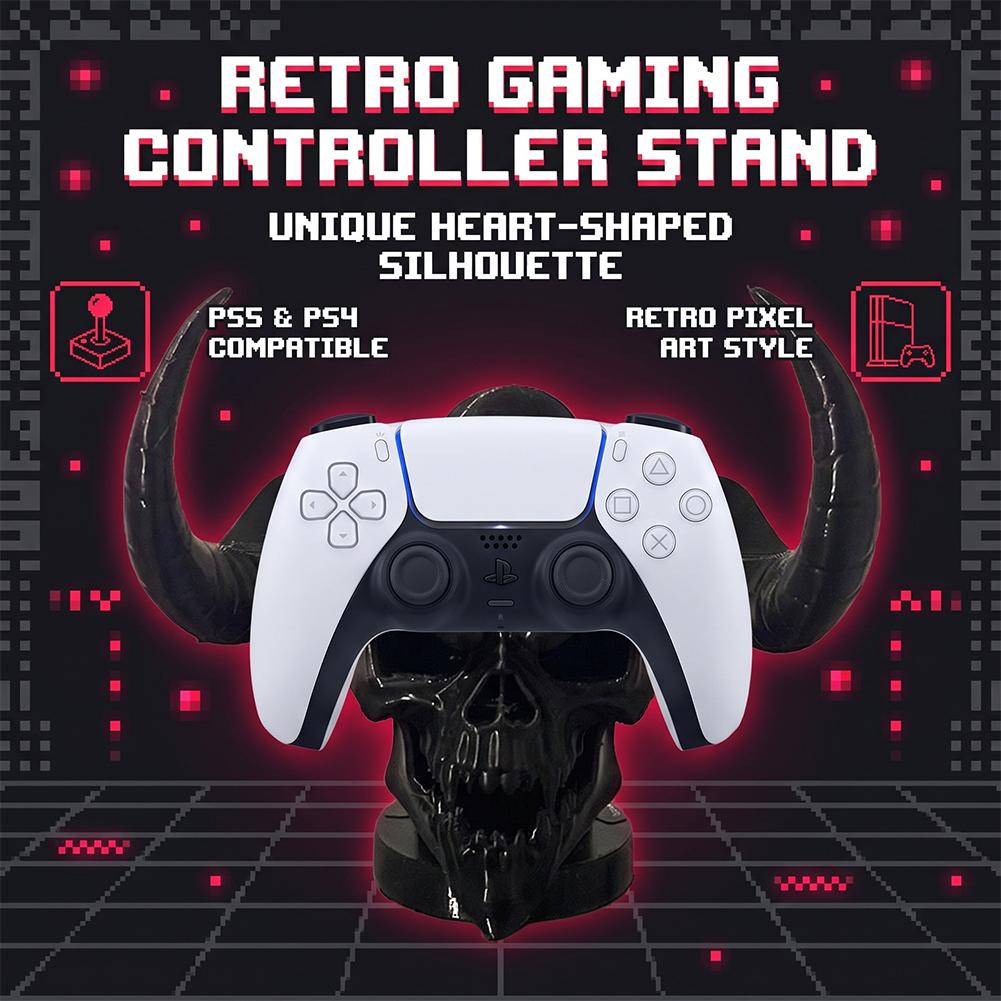 독특한 데빌 스컬 혼 컨트롤러 홀더 데스크 오거나이저  - Accessories For Your Gaming Room 리뷰 및 가격