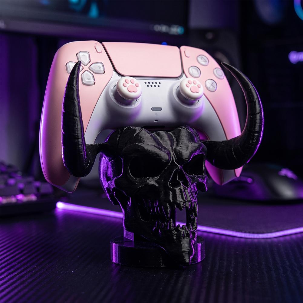 독특한 데빌 스컬 혼 컨트롤러 홀더 데스크 오거나이저  - Accessories For Your Gaming Room 리뷰 및 가격