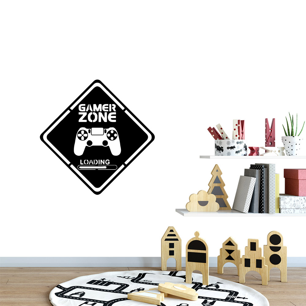 1pc 게이머 벽 아트 데칼 어린이 방 장식 게임 핸들 - Gaming Accessories For Room 리뷰 및 가격