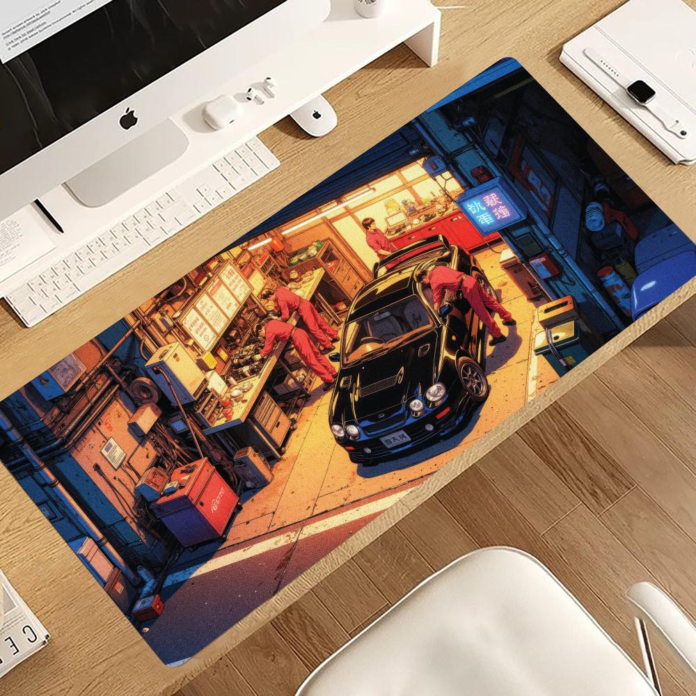 레트로 수리점 레이싱카 마우스패드 PC 게임용 마우스패 - Gaming Accessories Shop 리뷰 및 가격
