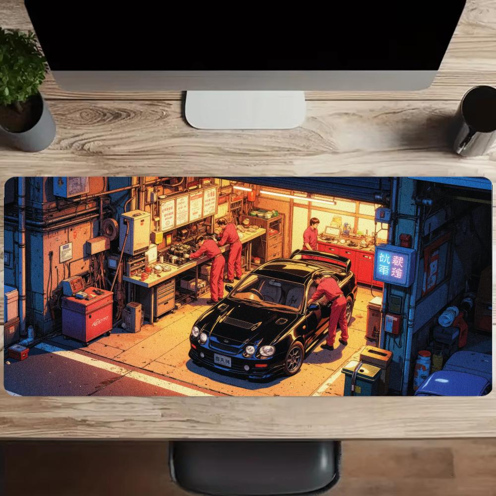 레트로 수리점 레이싱카 마우스패드 PC 게임용 마우스패 - Gaming Accessories Shop 리뷰 및 가격